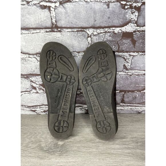Mephisto Brown Leather Croc Embossed Slip On Slides Sandals Women Sz 35EU/5M US - Picture 6 of 16